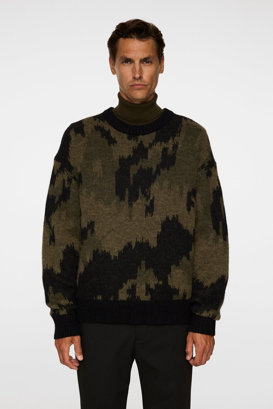 nate graphic jacquard -neule