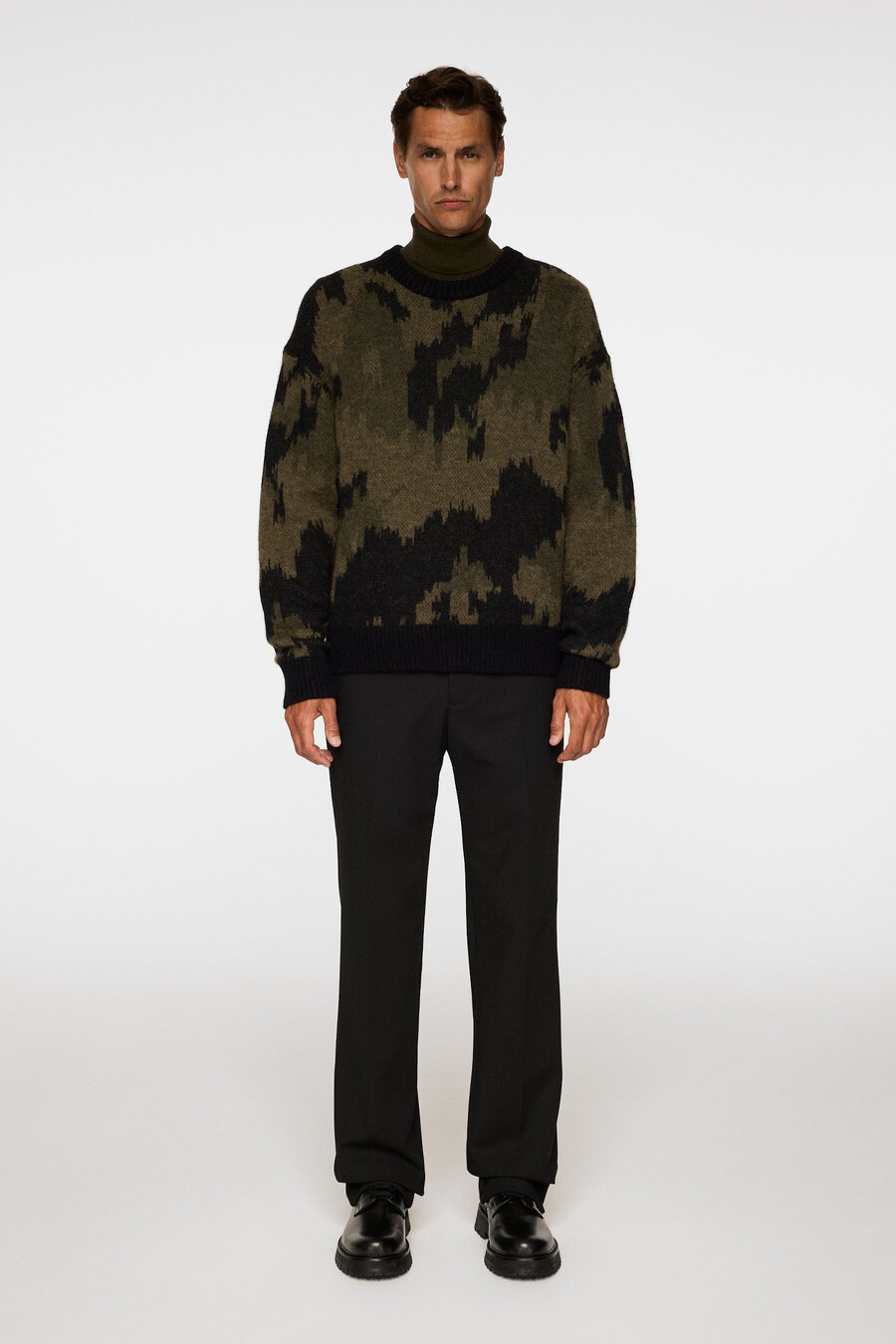 nate graphic jacquard -neule