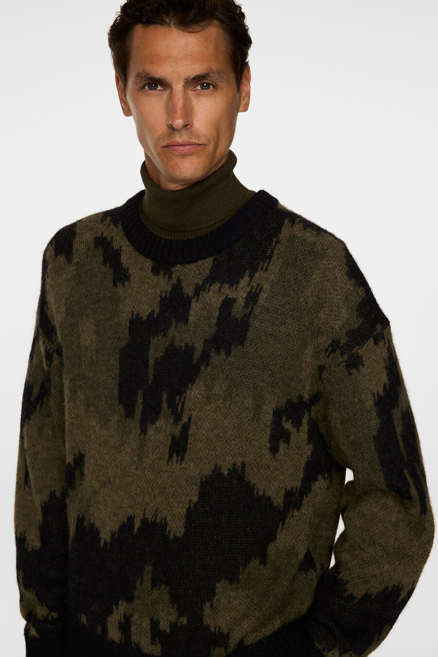 nate graphic jacquard -neule