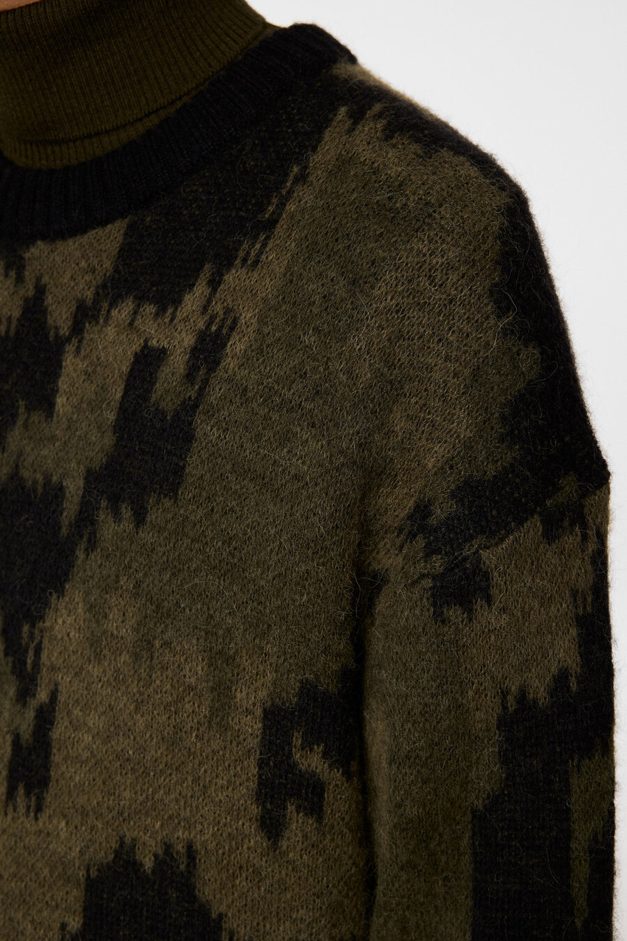 nate graphic jacquard -neule
