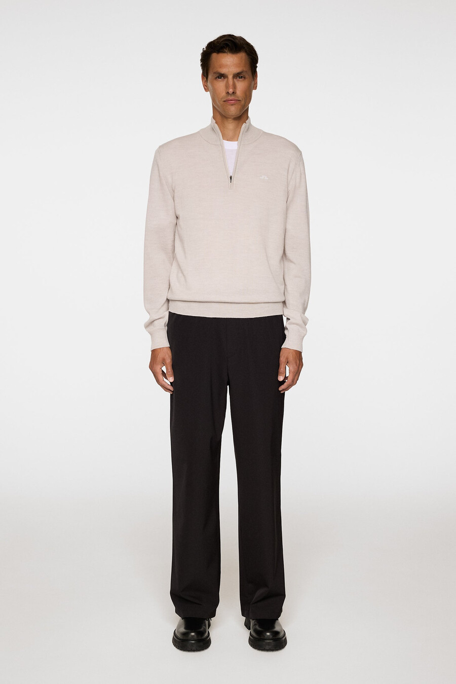 kiyan merino quarter zip -vetoketjullinen