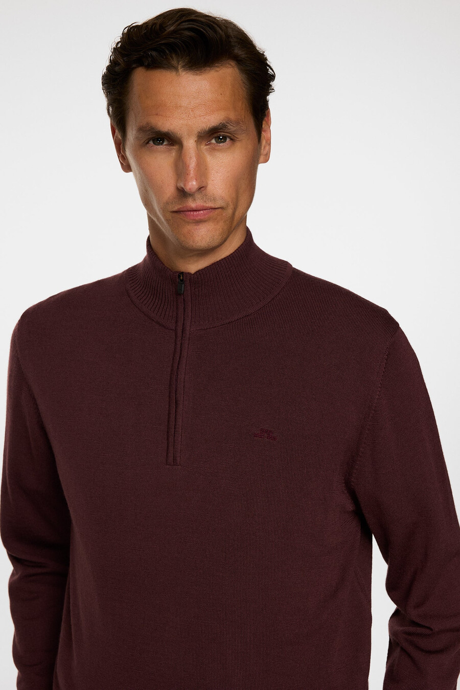 kiyan merino quarter zip -vetoketjullinen
