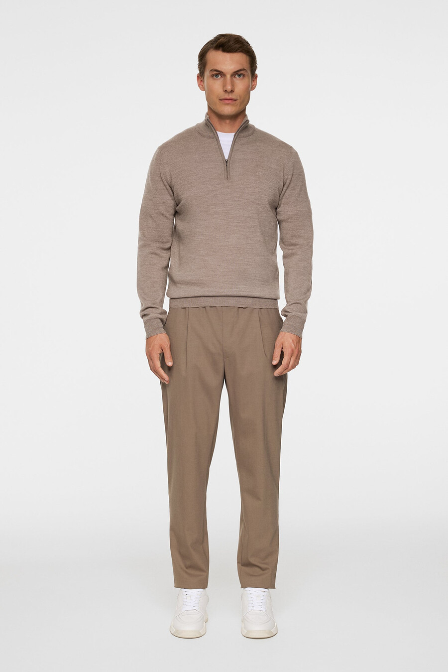 kiyan merino quarter zip -vetoketjullinen