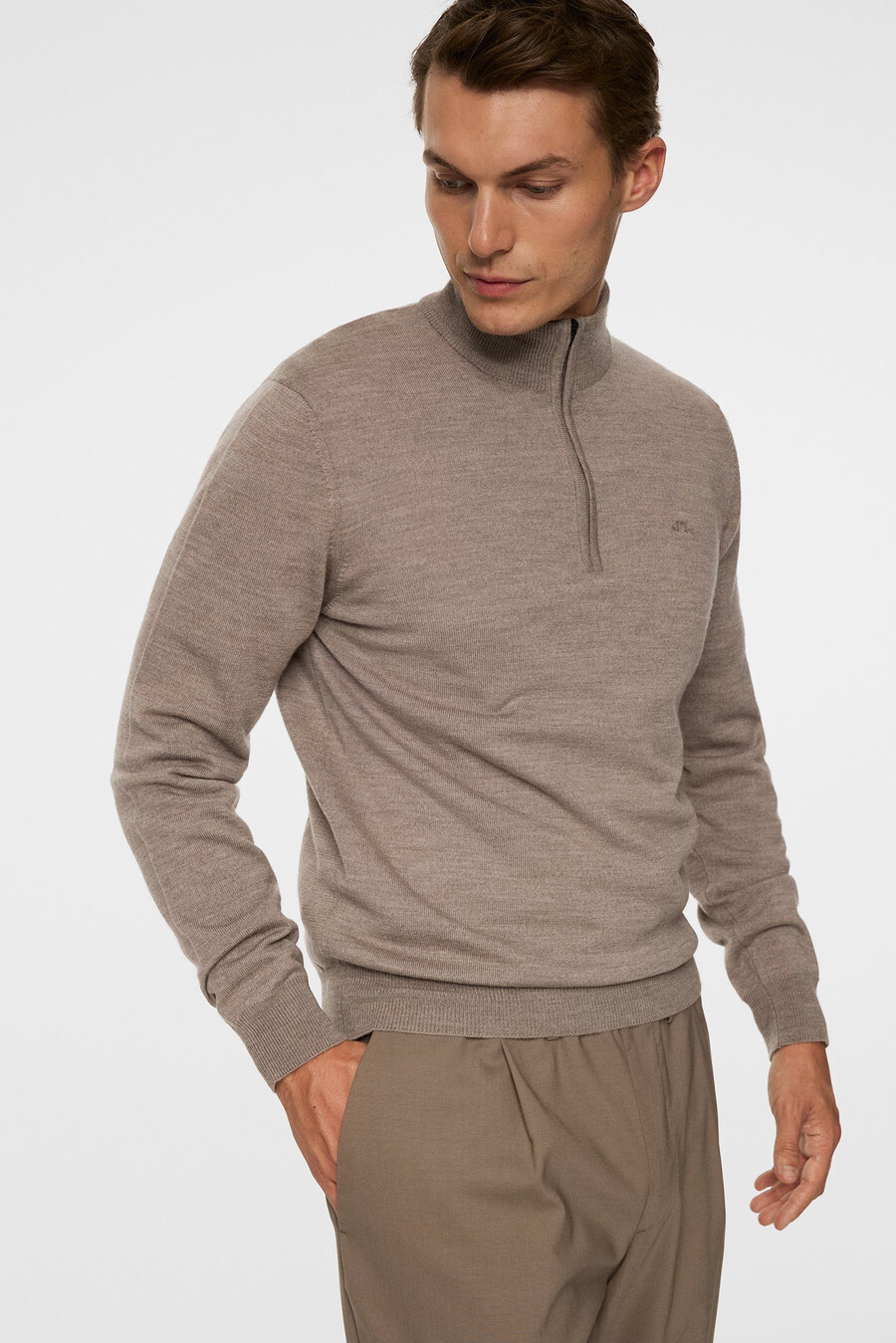 kiyan merino quarter zip -vetoketjullinen
